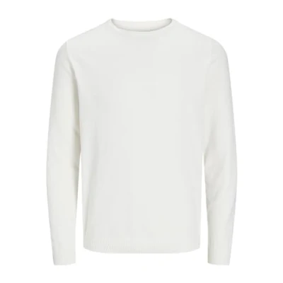 Image of Jack &amp; Jones CREW NECK Jumper, Men&#039;s, Size: Large, Cloud dancer