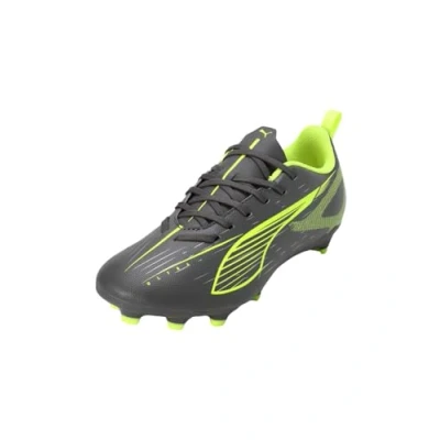 Image of Puma Ultra 5 PLAY Moulded stud football boots, Women&#039;s, Size: 45, Matte aged silver/yellow alert shoes