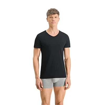 Image of Puma Basic Vneck 2 PACK Undershirt, Men&#039;s, Size: Large, Black