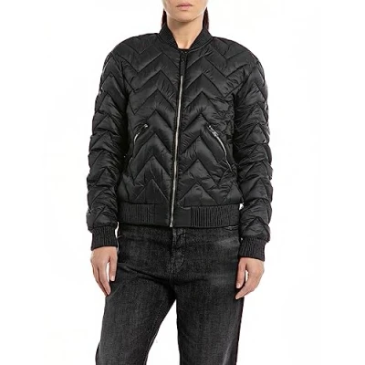 Image of Replay Jacket Bomber Jacket, Men&#039;s, Size: Small, Black