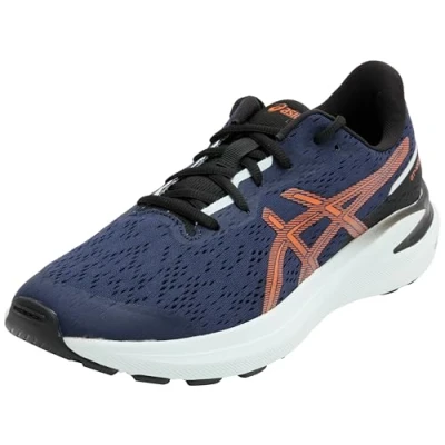Image of Asics GT 1000 13 Unisex Road running shoes for kids, Size: K13, Midnight/nova orange Textile/synthetics