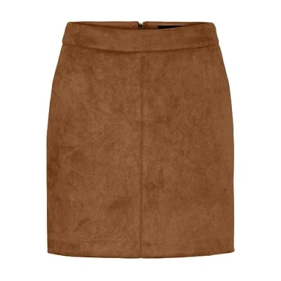 Image of Vero Moda Donnadina Pencil skirt, Women&#039;s, Size: Large, Cognac