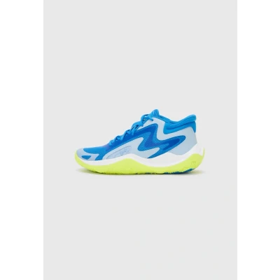Image of Under Armour JET 25 Unisex Basketball shoes, Size: 10, Blue/grey/orange shoes