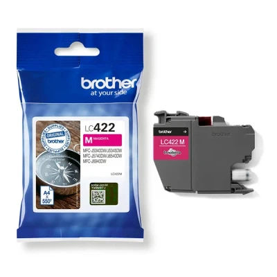 Image of BROTHER LC 422M Magenta Ink Cartridge for Approx. 550 Pages MFC J5340DW, J5345DW, J5740DW, J6540DW, J6940DW