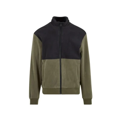 Image of Urban Classics Fleece jacket, Men&#039;s, Size: 3XL, Black olive