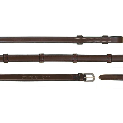 Image of Dyon Double bridle reins leather stops