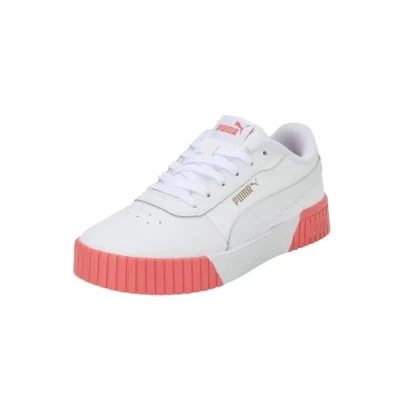 Image of Puma Women&#039;s Carina 2.0 Sneaker, White Hibiscus Flower Gold, 4 UK, UK Narrow
