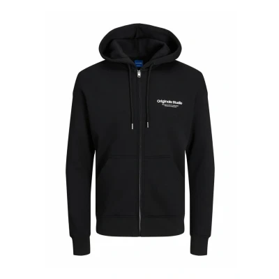 Image of Jack &amp; Jones Jorvesterbro Zipup sweatshirt, Men&#039;s, Size: Small, Black