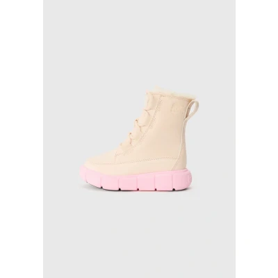Image of Sorel EXPLORER III Unisex Winter boots for kids, Size: 9K, Pearlescent/pink flare shoes