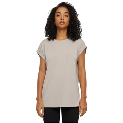Image of Urban Classics Extended Shoulder Basic Tshirt, Women&#039;s, Size: XXL, Cloud
