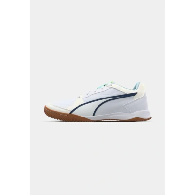 Image of Puma Unisex&#039;s Pressing Iv Track Shoe, White Aqua Fizzy Light Sea Glass, 11 UK