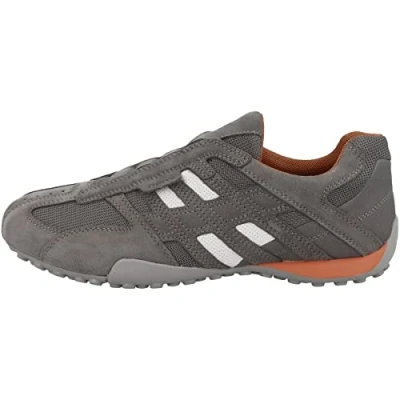 Image of Geox Trainers, Men&#039;s, Size: 420, Lt grey anthracite cla shoes