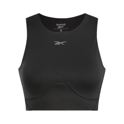 Image of Reebok LUX Contour CROP Top, Women&#039;s, Size: 4/6, Black