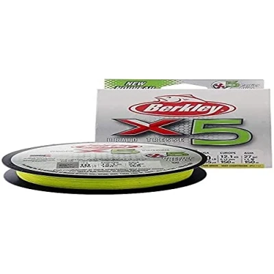 Image of Berkley X5 Braid Flame Green 300m 0,10mm 9,0kg Braided fishing line