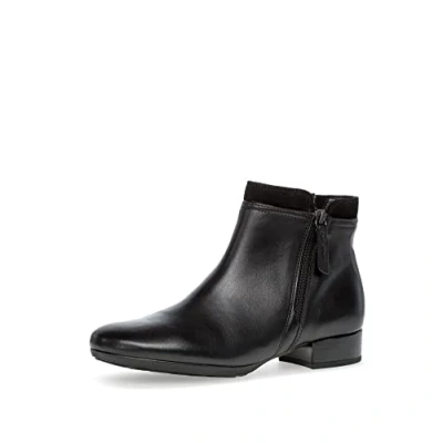 Image of Gabor Women&#039;s Ankle Boots, Comfortable Extra Width (H), Black 57, 4.5 UK Wide