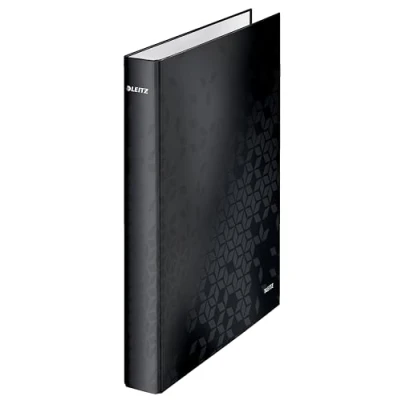 Image of Leitz 2 Ring Binder, Holds up to 230 Maxi Sheets, Wow Range, 40 mm Spine, 42410095 A4, Black