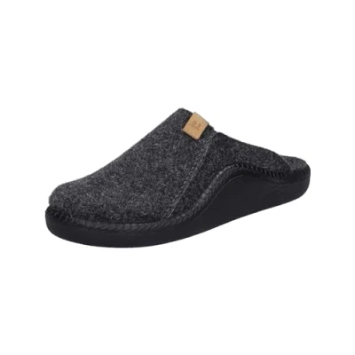 Image of Josef Seibel Monaco H Slippers, Men&#039;s, Size: 13.5, Anthrazit Textile