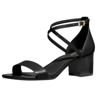 Image of Michael Kors Serena FLEX Sandals, Women&#039;s, Size: 4.5, Black Leather