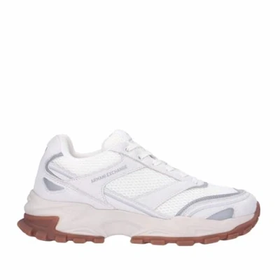 Image of Armani Exchange Off White XUX246XV916 Sneaker, White, 43