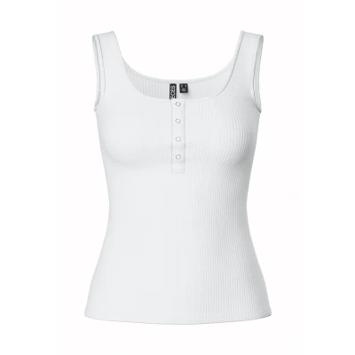 Image of Pieces Pckitte TANK Top, Women&#039;s, Size: XS, Bright white