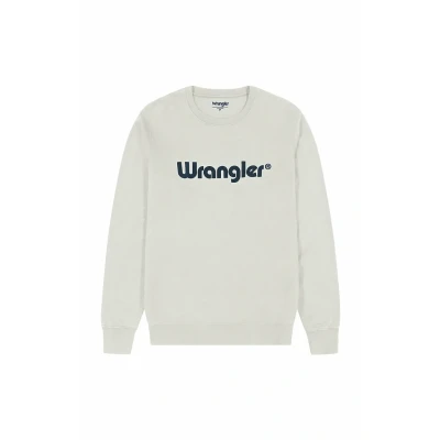 Image of Wrangler LOGO CREW Sweatshirt, Men&#039;s, Size: XL, Navy