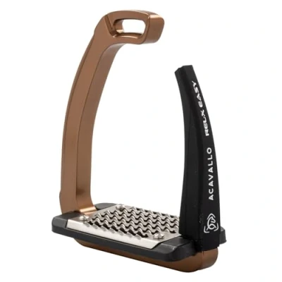 Image of Acavallo Rel X Easy Stirrups, One Size, Bronze, Set of 2