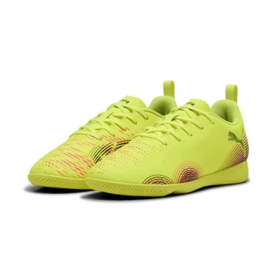 Image of Puma Future 8 PLAY IT JR Unisex Indoor football boots, Size: 2, Yellow/black shoes