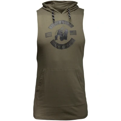 Image of Gorilla Wear Lawrence Hooded Top, Men&#039;s, Size: 4XL, Dark green
