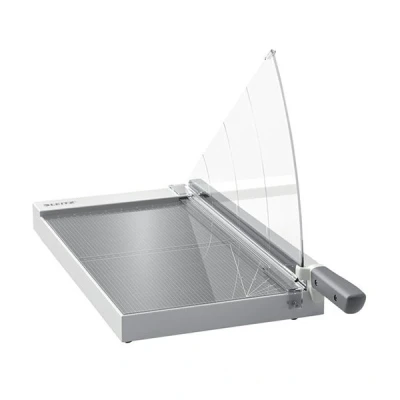 Image of Leitz Precision Office Paper Cutter A3, Guillotine, Cuts 15 Sheets, 457mm Cut Length, Steel Blade, Premium Glass Base, Alignment Guide With Edge Glow &amp; Blade Guard, 90220000
