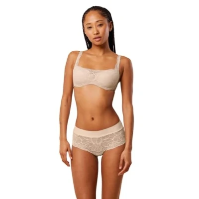 Image of Body Make Up Illusion Lace Balconette Nude Beige