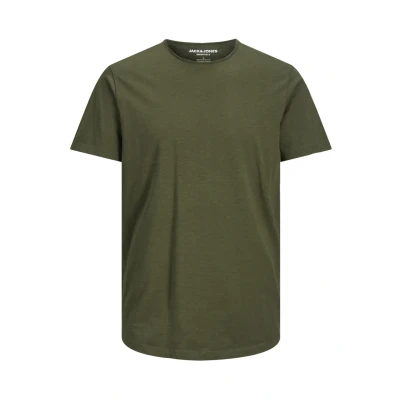 Image of Jack &amp; Jones Jjebasher Oneck Basic Tshirt, Men&#039;s, Size: XS, Forest night