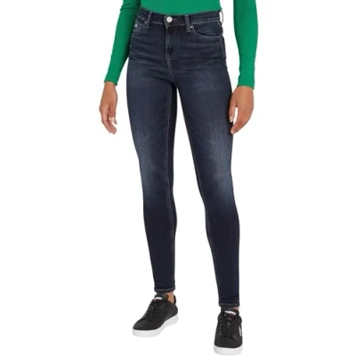 Image of Tommy Jeans Women&#039;s Nora Skinny Fit Jeans, Denim Dark, 25W / 30L