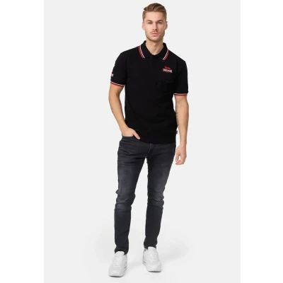 Image of Lonsdale Lynton Polo shirt, Men&#039;s, Size: Small, Black