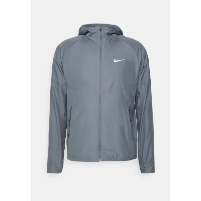 Image of Nike Performance Miler Running jacket, Men&#039;s, Size: XL, Smoke grey/silver