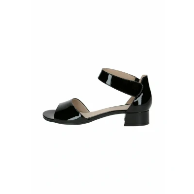 Image of Caprice Damen Sandale mit Absatz aus Leder, Weiß (OFFWHITE NAPPA), 41