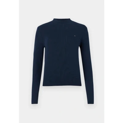Image of Tommy Hilfiger SLIM CODY Long sleeved top, Women&#039;s, Size: XXS, Dark night navy