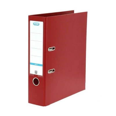 Image of Elba Smart Pro+ 10468BX A4 Folder / 8 cm Spine/Interchangeable Spine Label/Pack of 10 Bordeaux