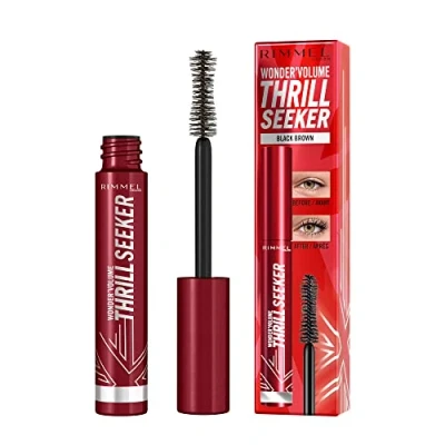 Image of Rimmel Volume Thrill Seeker Mascara Black Brown 8ml