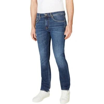 Image of Pepe JEANS Men&#039;s MID RISE STRAIGHT CASH, Blue (Denim du6), 31W / 32L