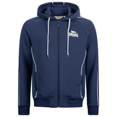 Image of Lonsdale Achav Zipup sweatshirt, Men&#039;s, Size: 3XL, Dark navy white
