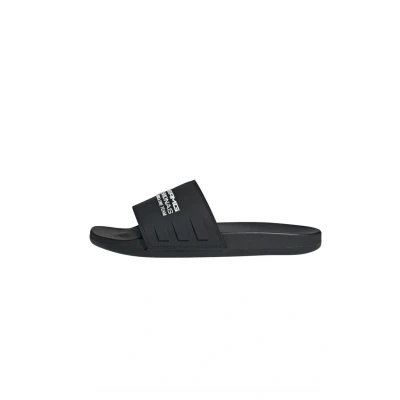 Image of adidas Performance AMG Petronas Formula ONE TEAM Adilette Comfort Slides Mules core black cloud white black, Size: 8 Rubber/textile