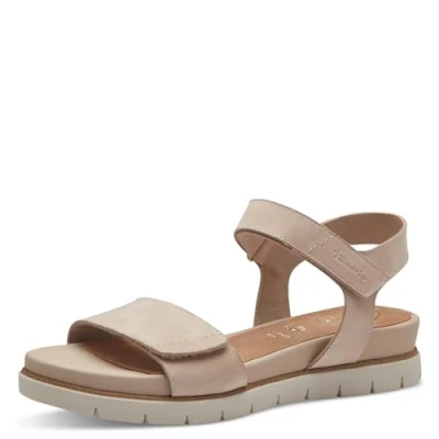 Image of Tamaris Wedge sandals, Women&#039;s, Size: 390, Beige nubuk shoes