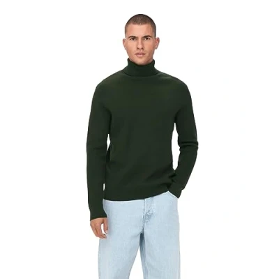 Image of Only &amp; Sons Onsphil ROLL NECK Jumper, Men&#039;s, Size: Large, Rosin