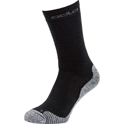 Image of ODLO Socks CREW Active WARM Hiking Sports socks, Size: 10.5 11.5, Black