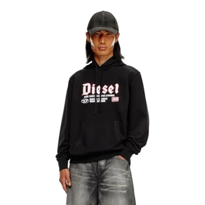 Image of Diesel HOOD Hoodie, Men&#039;s, Size: Large, Black