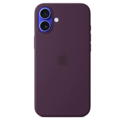 Image of Apple Silicone Back Cover Purple MagSafe iPhone 16 Plus