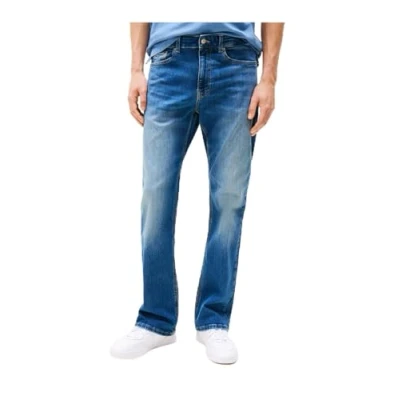 Image of Tommy Jeans Men’s Ryan Bootcut Leg Jeans, Denim Medium, 31W / 30L