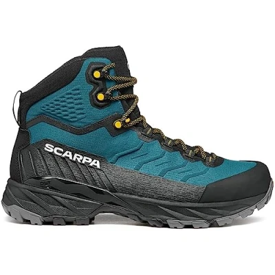 Image of Scarpa RUSH TRK GTX Hiking shoes, Men&#039;s, Size: 7, Petrol/mustard Textile/synthetics