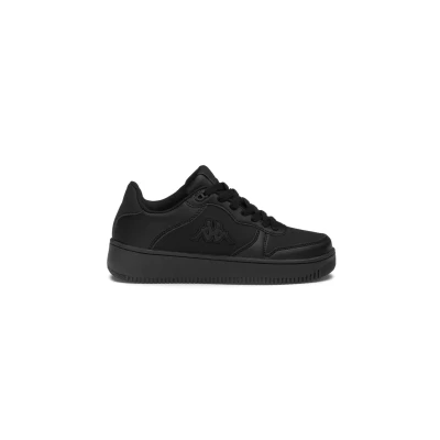 Image of Kappa LOGO Maserta Trainers, Size: 3, Black Imitation leather/ textile