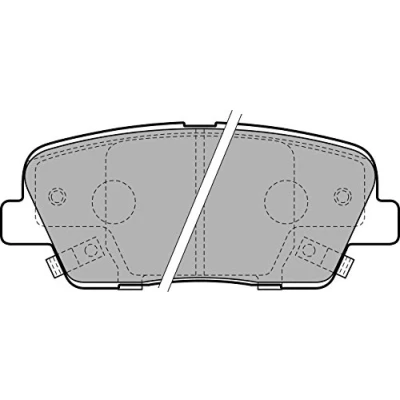 Image of brake Pad Set, disc DELPHI LP2202